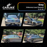 CARLIKE CL-IL-04 Iridescence Laser Diamond Grey Vinyl - CARLIKE WRAP