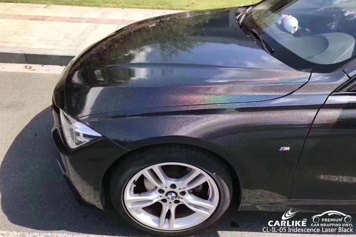 CARLIKE CL-IL-05 Iridescence Laser Black Vinyl - CARLIKE WRAP