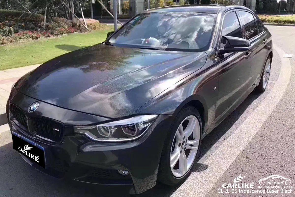 CARLIKE CL-IL-05 Iridescence Laser Black Vinyl - CARLIKE WRAP