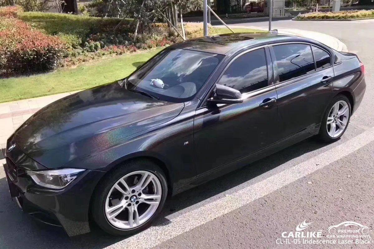 CARLIKE CL-IL-05 Iridescence Laser Black Vinyl - CARLIKE WRAP