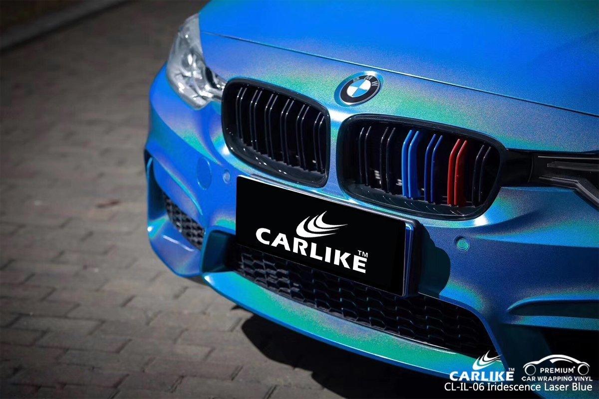 CARLIKE CL-IL-06 Iridescence Laser Blue Vinyl - CARLIKE WRAP