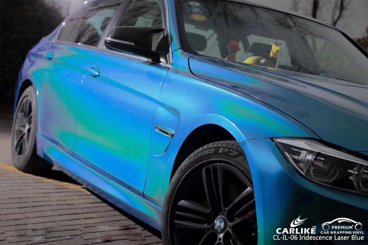 CARLIKE CL-IL-06 Iridescence Laser Blue Vinyl - CARLIKE WRAP