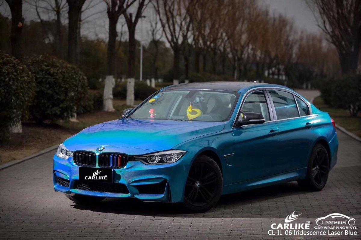 CARLIKE CL-IL-06 Iridescence Laser Blue Vinyl - CARLIKE WRAP