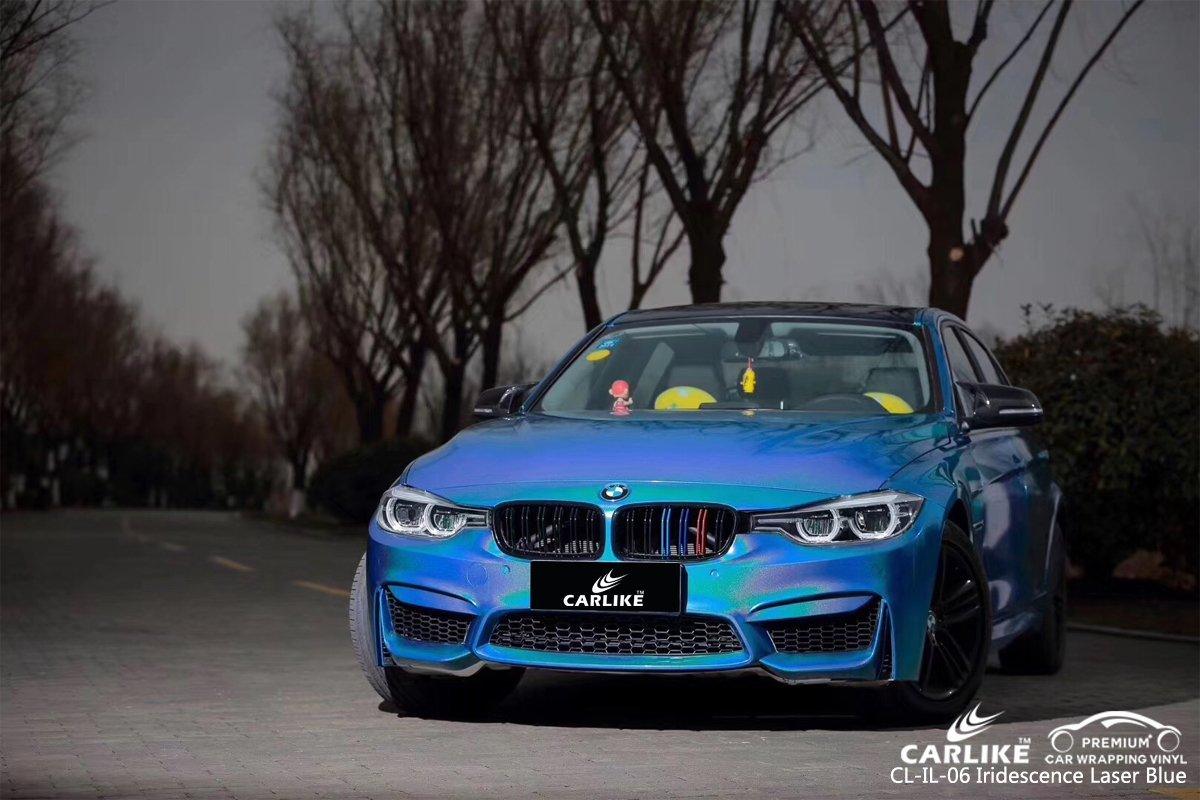 CARLIKE CL-IL-06 Iridescence Laser Blue Vinyl - CARLIKE WRAP