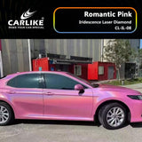CARLIKE CL-IL-08 Iridescence Laser Diamond Romantic Pink Vinyl - CARLIKE WRAP