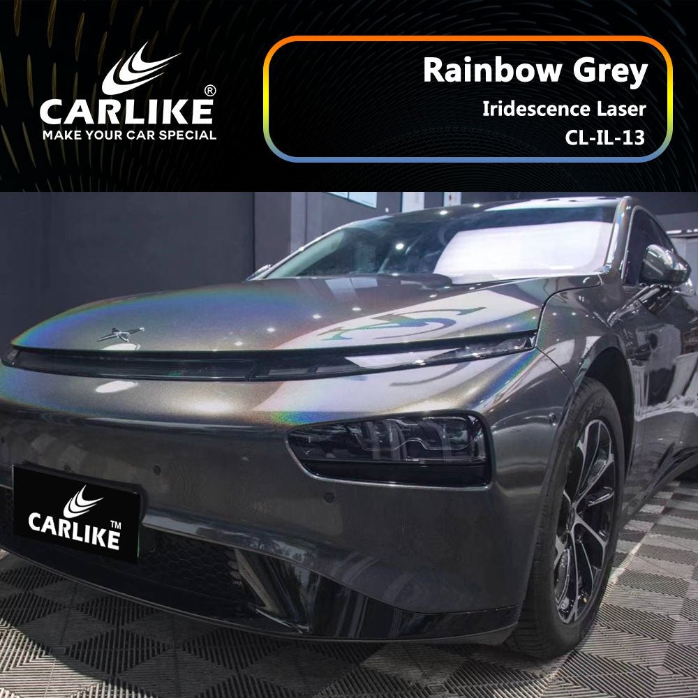 CARLIKE CL-IL-13 Iridescence Laser Rainbow Grey Vinyl - CARLIKE WRAP