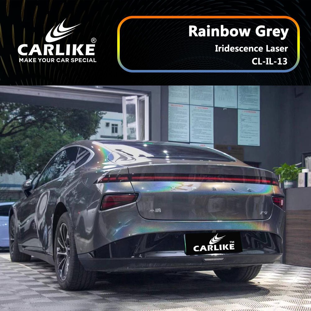 CARLIKE CL-IL-13 Iridescence Laser Rainbow Grey Vinyl - CARLIKE WRAP