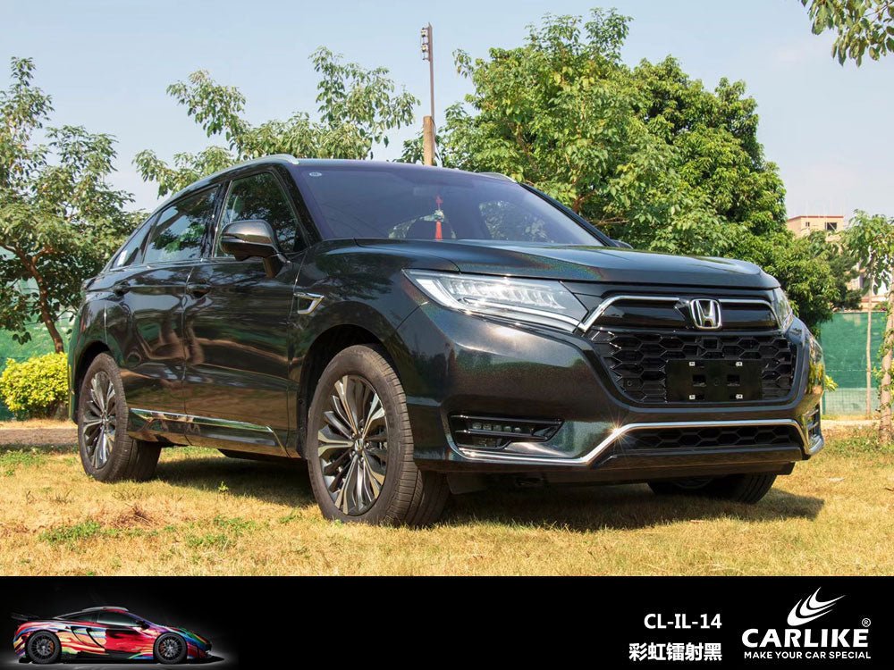 CARLIKE CL-IL-14 Iridescence Laser Rainbow Black Vinyl - CARLIKE WRAP