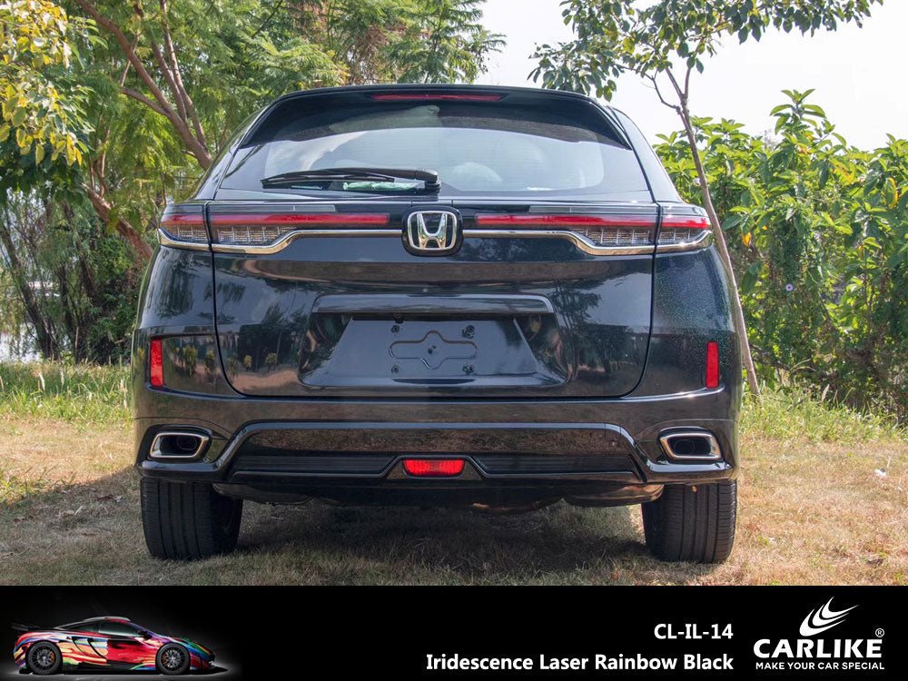 CARLIKE CL-IL-14 Iridescence Laser Rainbow Black Vinyl - CARLIKE WRAP