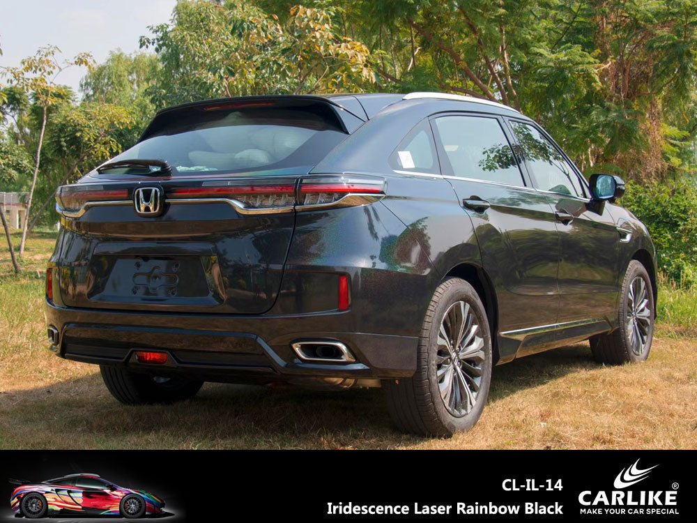 CARLIKE CL-IL-14 Iridescence Laser Rainbow Black Vinyl - CARLIKE WRAP