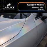 CARLIKE CL-IL-15 Iridescence Laser Rainbow White Vinyl - CARLIKE WRAP
