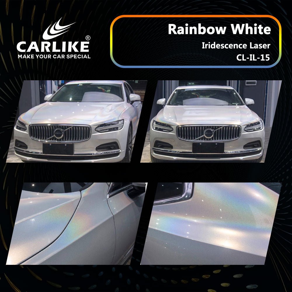 Premium Automobiles Vehicle Design Rainbow Mirror Chrome Holographic Film  Pearl Chameleon Iridescent Vinyl - China Rainbow Holographic Film, Iridescent  Vinyl