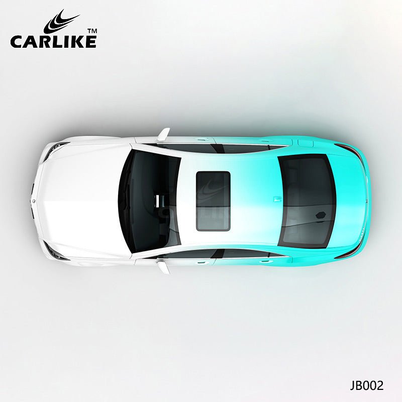 CARLIKE CL-JB002 White To Tiffany Blue High-precision Printing Customized Car Vinyl Wrap - CARLIKE WRAP