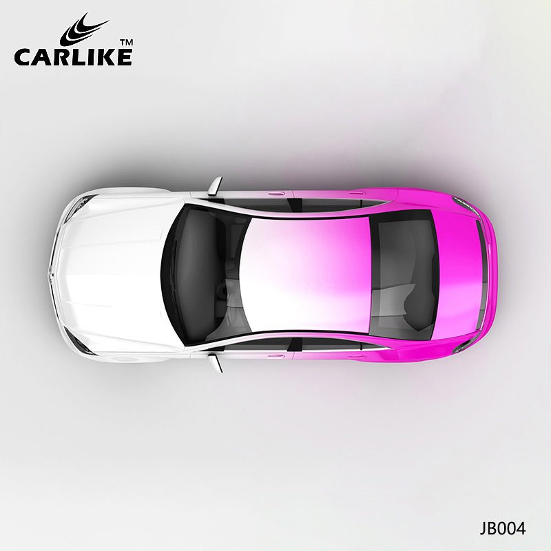 CARLIKE CL-JB004 White To Rose Red High-precision Printing Customized Car Vinyl Wrap - CARLIKE WRAP