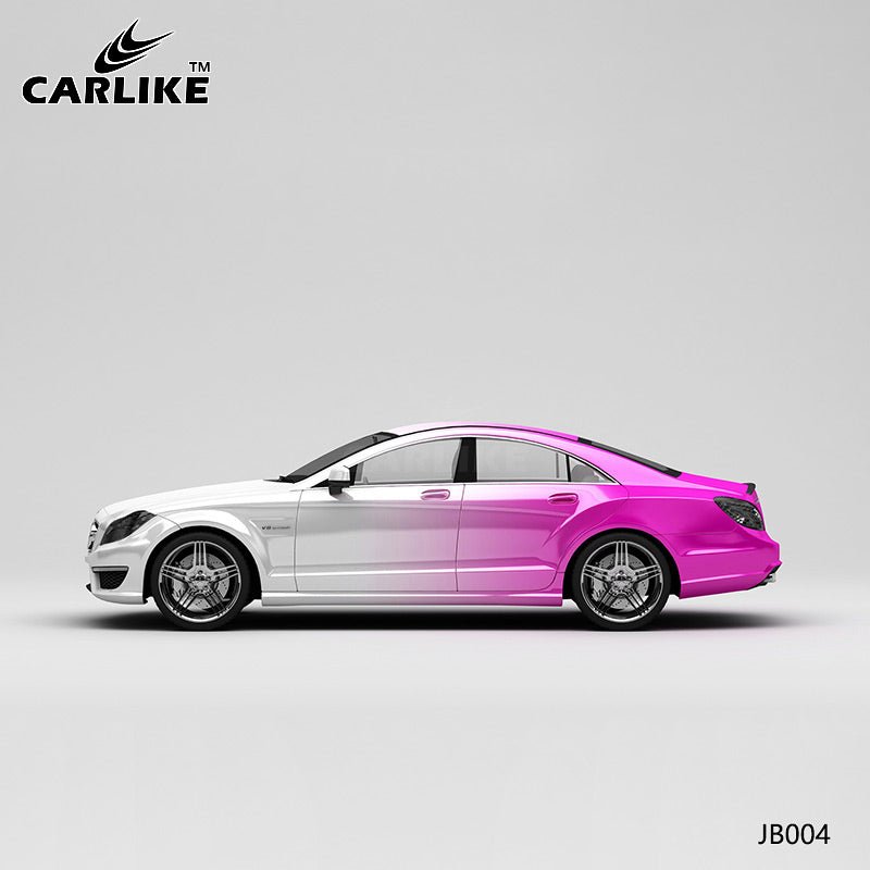 CARLIKE CL-JB004 White To Rose Red High-precision Printing Customized Car Vinyl Wrap - CARLIKE WRAP