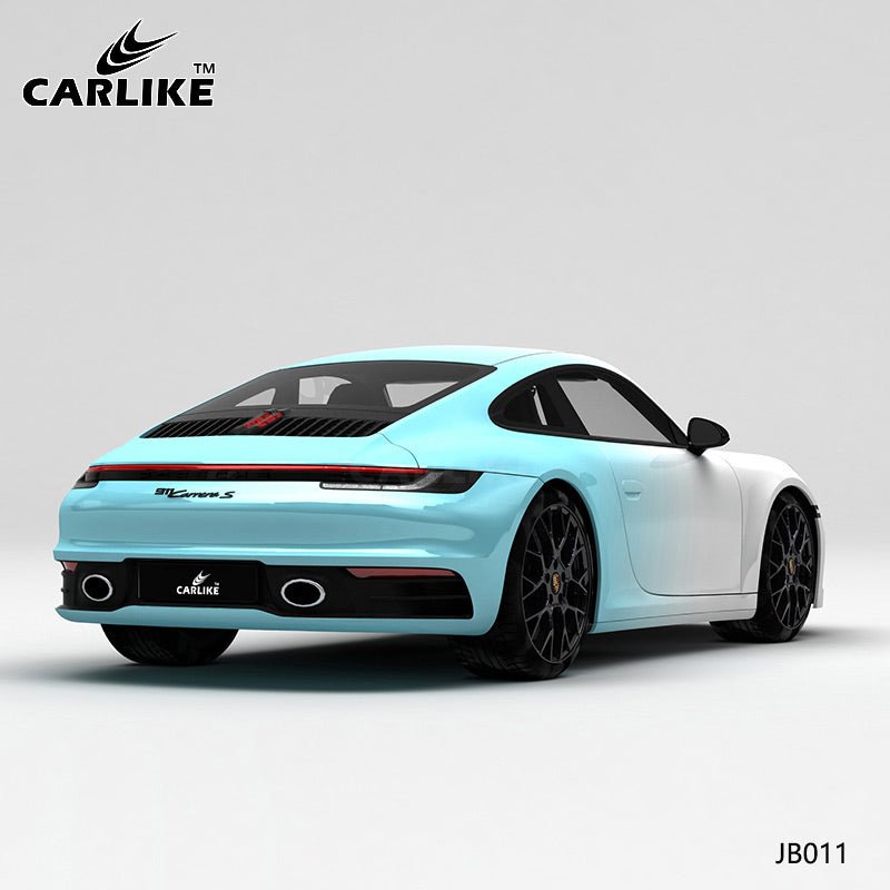 CARLIKE CL-JB011 White To Light Blue High-precision Printing Customized Car Vinyl Wrap - CARLIKE WRAP