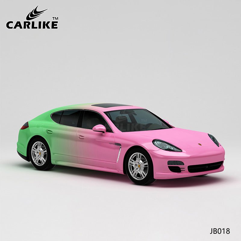 Green to pink high-precision printing customized car wrap – CARLIKE WRAP