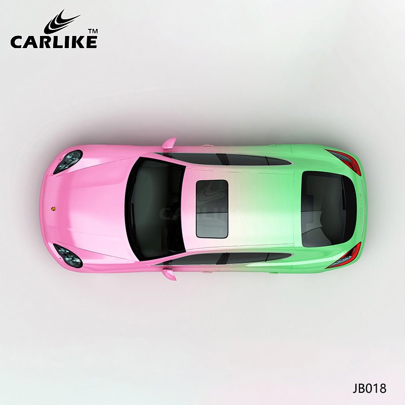 CARLIKE CL-JB018 Green To Pink High-precision Printing Customized Car Vinyl Wrap - CARLIKE WRAP