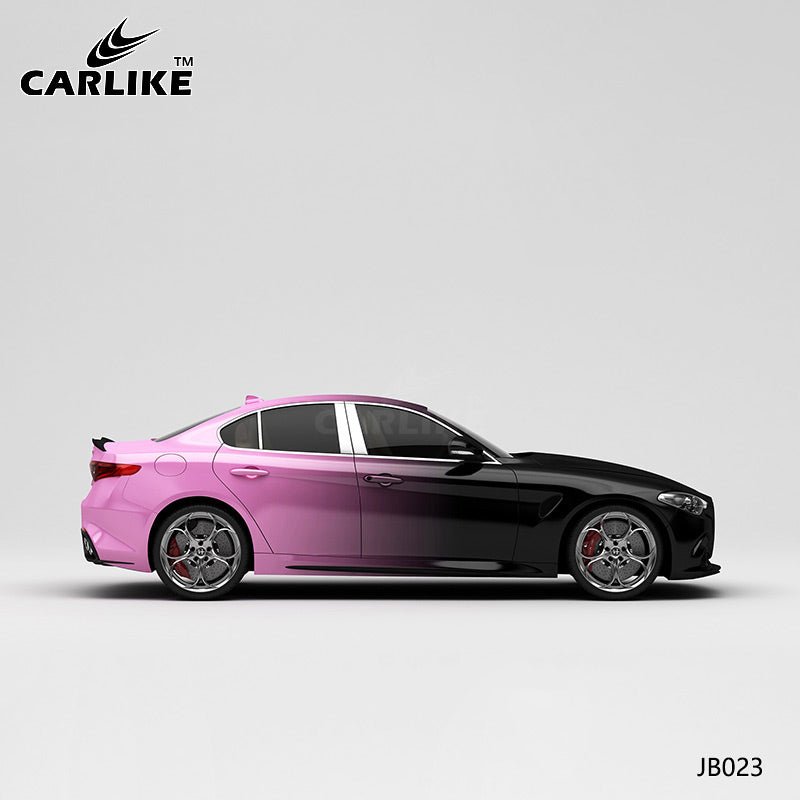 CARLIKE CL-JB023 Black To Pink High-precision Printing Customized Car Vinyl Wrap - CARLIKE WRAP