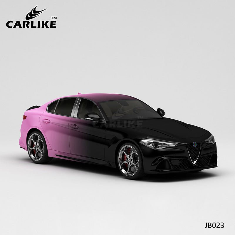 CARLIKE CL-JB023 Black To Pink High-precision Printing Customized Car Vinyl Wrap - CARLIKE WRAP