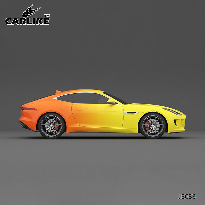 CARLIKE CL-JB033 Yellow To Orange High-precision Printing Customized Car Vinyl Wrap - CARLIKE WRAP