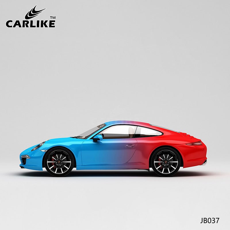 CARLIKE CL-JB037 Blue To Red High-precision Printing Customized Car Vinyl Wrap - CARLIKE WRAP