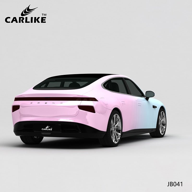 CARLIKE CL-JB041 Light Blue To Light Pink High-precision Printing Customized Car Vinyl Wrap - CARLIKE WRAP