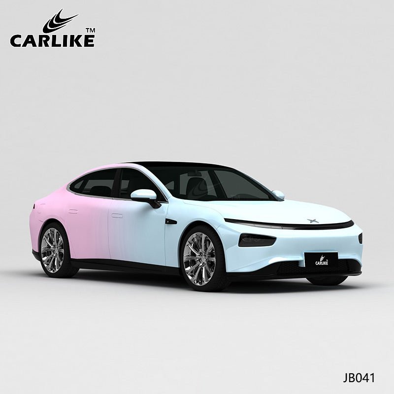 CARLIKE CL-JB041 Light Blue To Light Pink High-precision Printing Customized Car Vinyl Wrap - CARLIKE WRAP