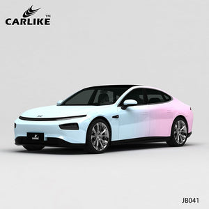 CARLIKE CL-JB041 Light Blue To Light Pink High-precision Printing Customized Car Vinyl Wrap