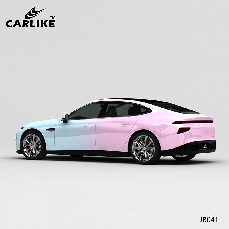 CARLIKE CL-JB041 Light Blue To Light Pink High-precision Printing Customized Car Vinyl Wrap - CARLIKE WRAP