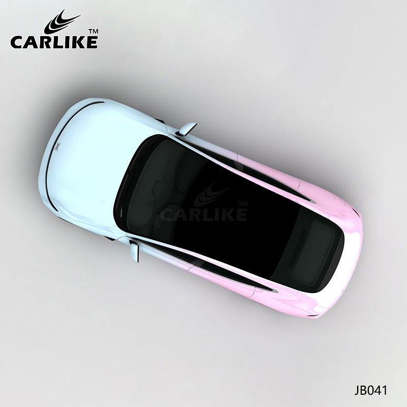 CARLIKE CL-JB041 Light Blue To Light Pink High-precision Printing Customized Car Vinyl Wrap - CARLIKE WRAP