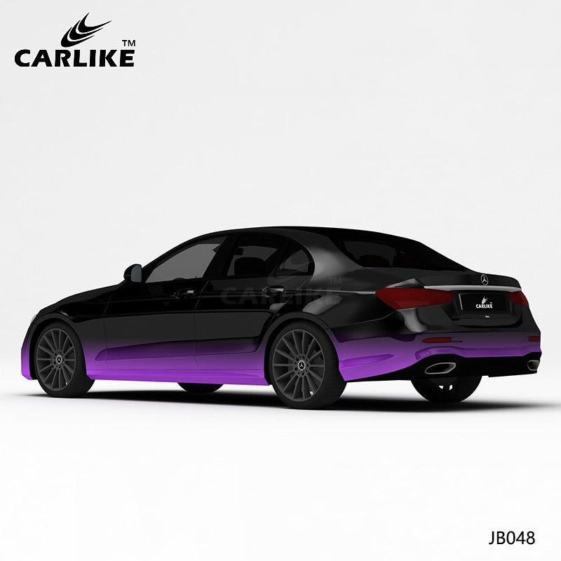 CARLIKE CL-JB048 Black-Purple High-precision Printing Customized Car Vinyl Wrap - CARLIKE WRAP