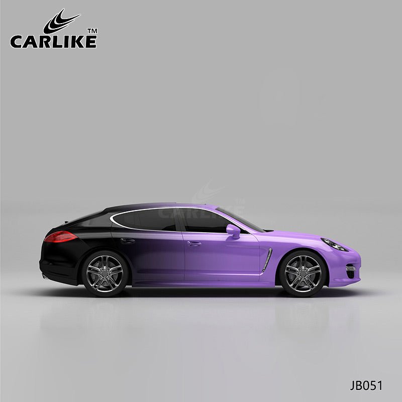 CARLIKE CL-JB051 Purple To Black High-precision Printing Customized Car Vinyl Wrap - CARLIKE WRAP