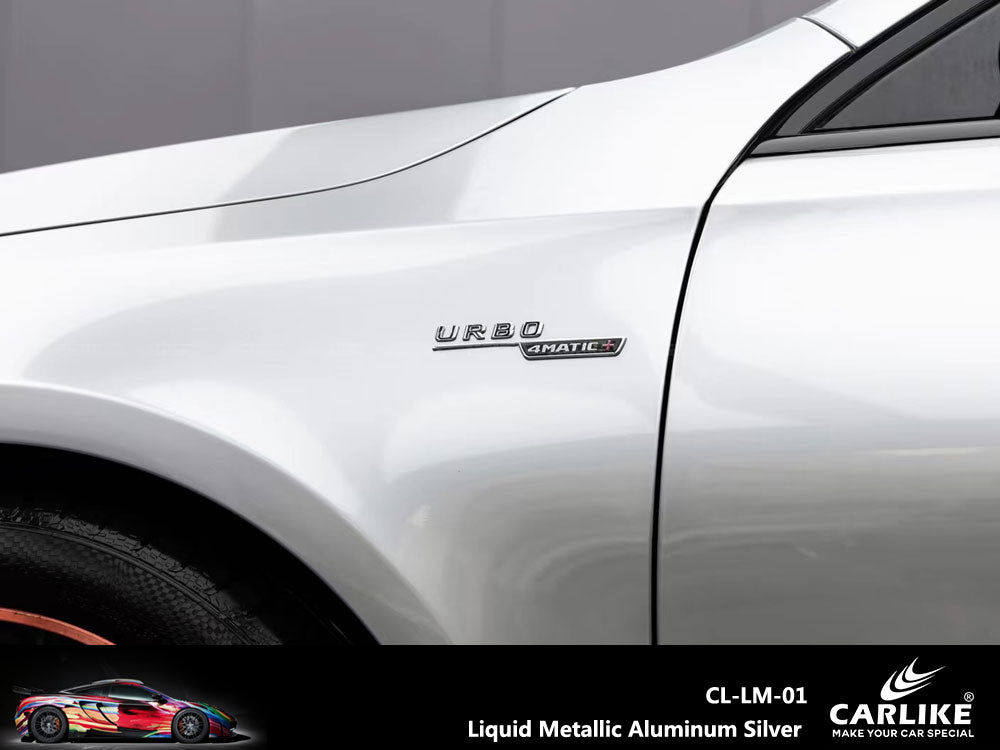 CARLIKE CL-LM-01P Liquid Metallic Aluminum Silver Vinyl PET Liner - CARLIKE WRAP