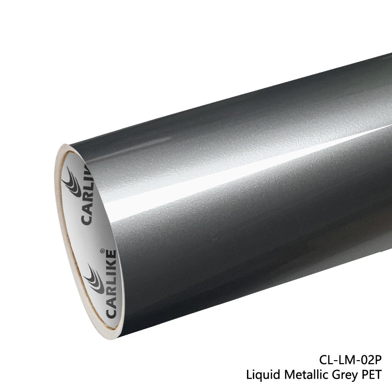 CARLIKE CL-LM-02P Liquid Metallic Grey Vinyl PET Liner - CARLIKE WRAP