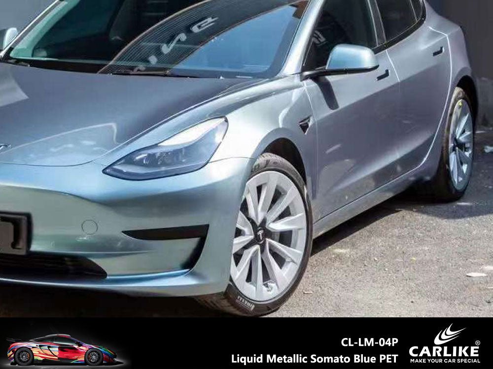 CARLIKE CL-LM-04 Liquid Metallic Somato Blue Vinyl - CARLIKE WRAP