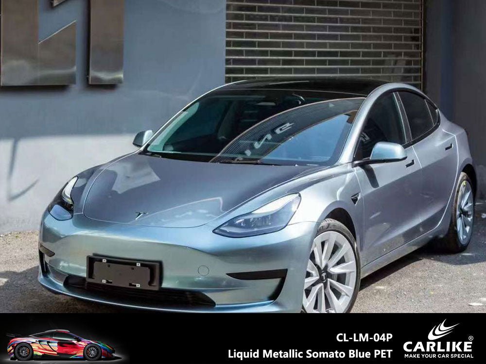 CARLIKE CL-LM-04 Liquid Metallic Somato Blue Vinyl - CARLIKE WRAP