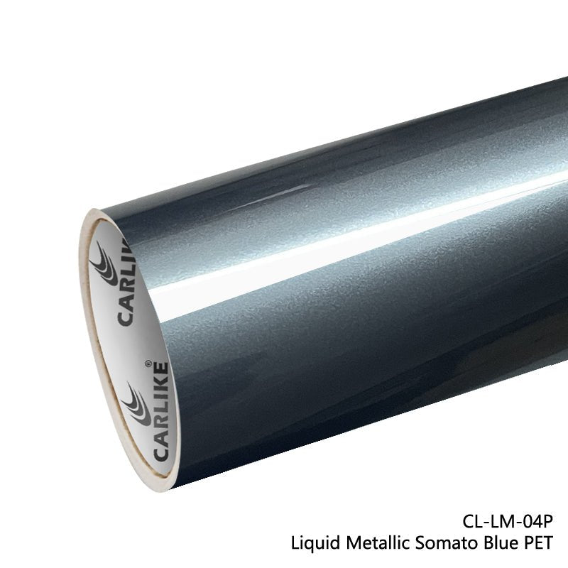 CARLIKE CL-LM-04P Liquid Metallic Somato Blue VINYL PET Liner - CARLIKE WRAP