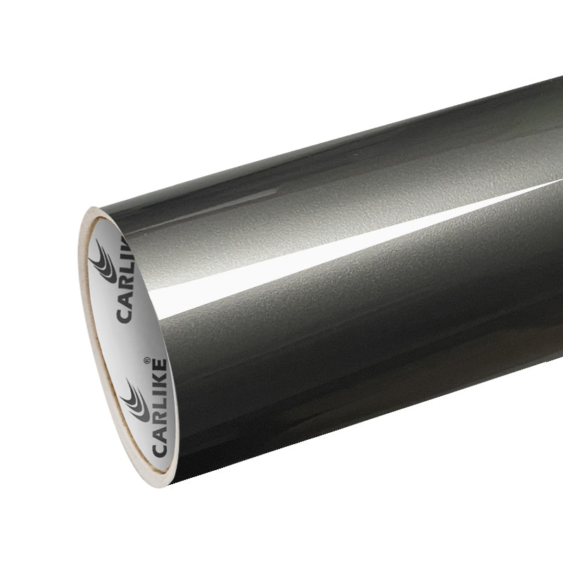 CARLIKE CL-LM-05P Liquid Metallic Brown Grey PET Vinyl PET Liner - CARLIKE WRAP
