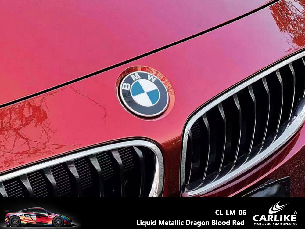 CARLIKE CL-LM-06P Liquid Metallic Dragon Blood Red VINYL PET Liner - CARLIKE WRAP