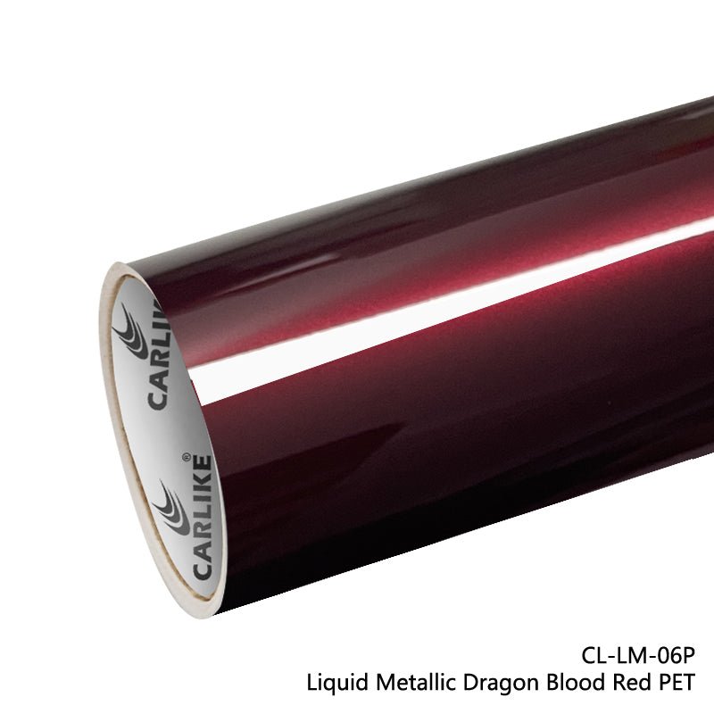 CARLIKE CL-LM-06P Liquid Metallic Dragon Blood Red VINYL PET Liner - CARLIKE WRAP