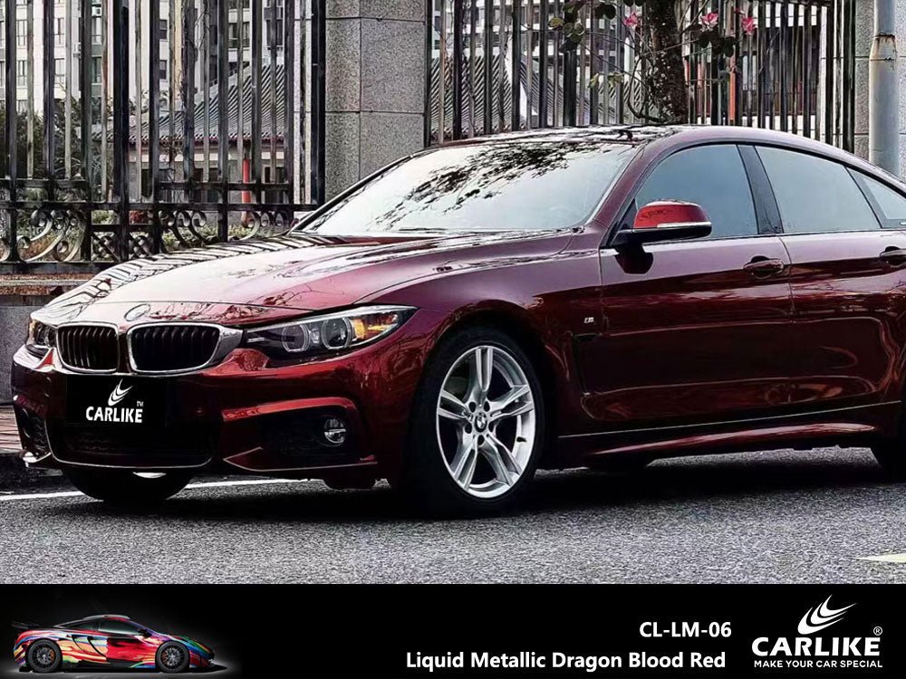 CARLIKE CL-LM-06P Liquid Metallic Dragon Blood Red VINYL PET Liner - CARLIKE WRAP