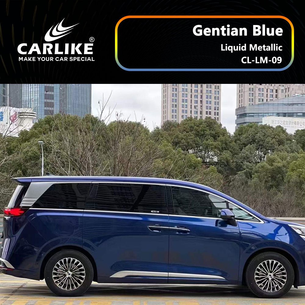 CARLIKE CL-LM-09 Liquid Metallic Gentian Blue Vinyl - CARLIKE WRAP