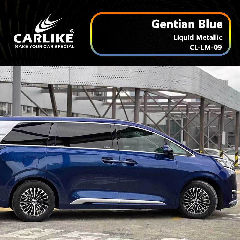 CARLIKE CL-LM-09 Liquid Metallic Gentian Blue Vinyl - CARLIKE WRAP