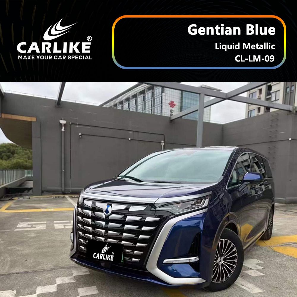 CARLIKE CL-LM-09 Liquid Metallic Gentian Blue Vinyl - CARLIKE WRAP
