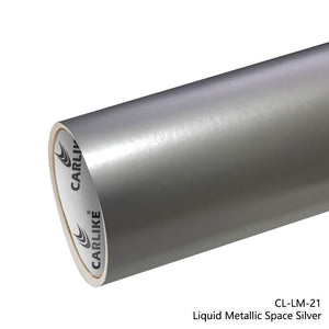 CARLIKE CL-LM-21 Liquid Metallic Matte Space Silver Vinyl - CARLIKE WRAP