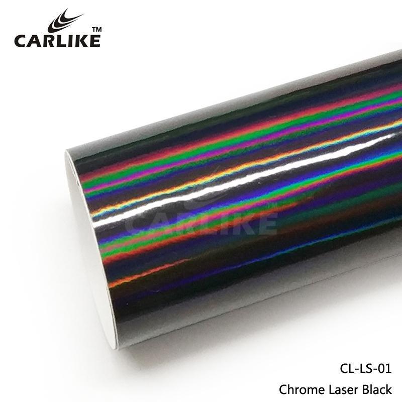 CARLIKE CL-LS-01 Chrome Laser Neo Holographic Black Vinyl - CARLIKE WRAP