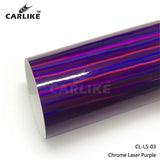 CARLIKE CL-LS-03 Chrome Laser Neo Holographic Purple Vinyl - CARLIKE WRAP