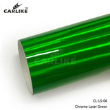 CARLIKE CL-LS-06 Chrome Laser Neo Holographic Green Vinyl - CARLIKE WRAP