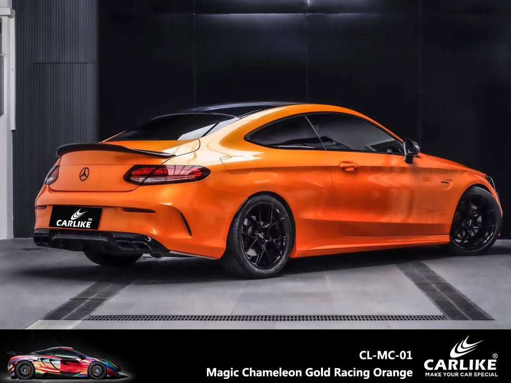 CARLIKE CL-MC-01 Magic Chameleon Gold Racing Orange Vinyl - CARLIKE WRAP